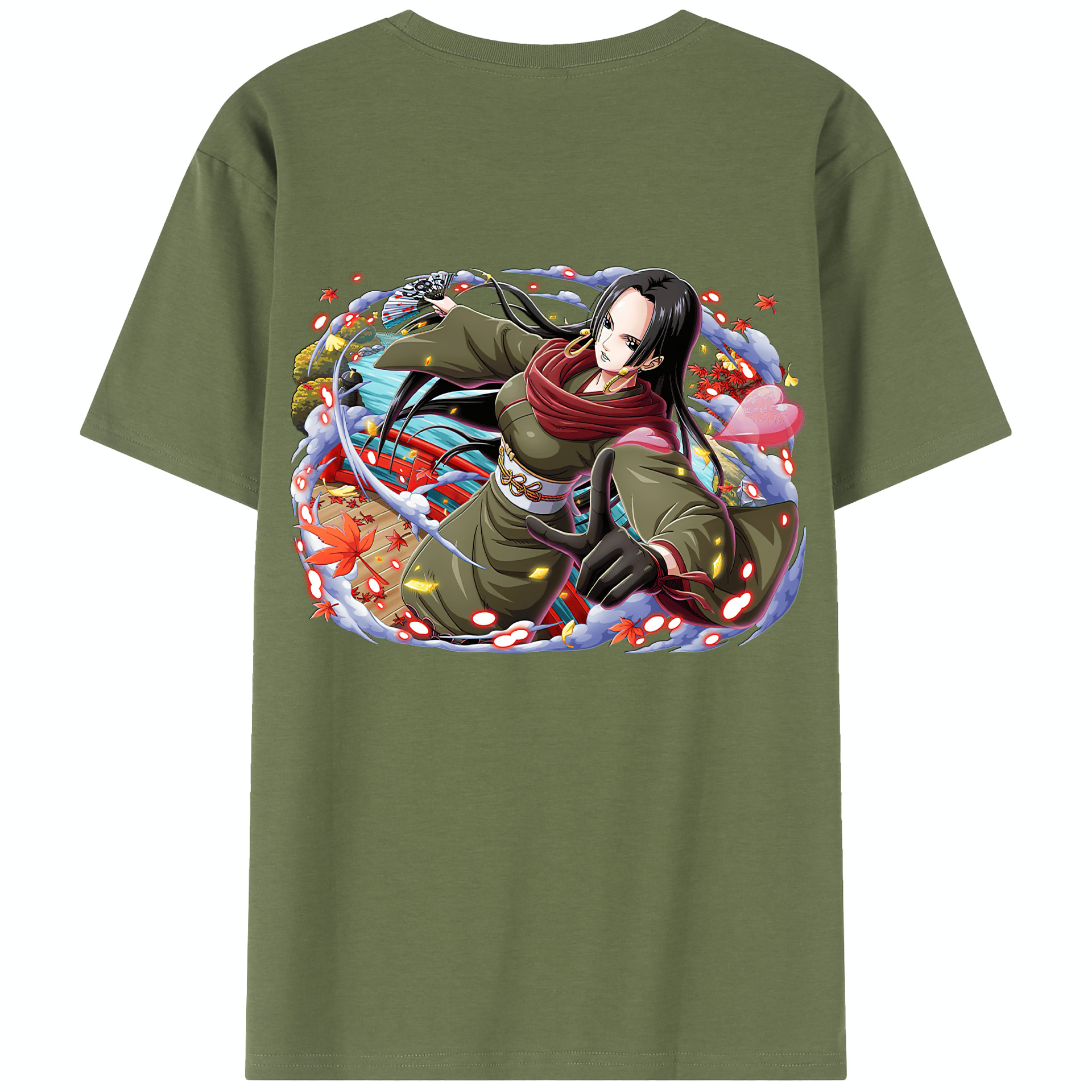ワンピース ボア・ハンコック ONE PIECE Boa·Hancock 綿100％半袖Tシャツ（背面プリント）